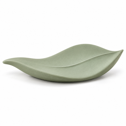 Oakmirao Sage Green Leaf-Shaped Decor Tray