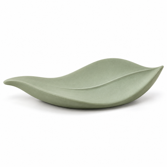 Oakmirao Sage Green Leaf-Shaped Decor Tray