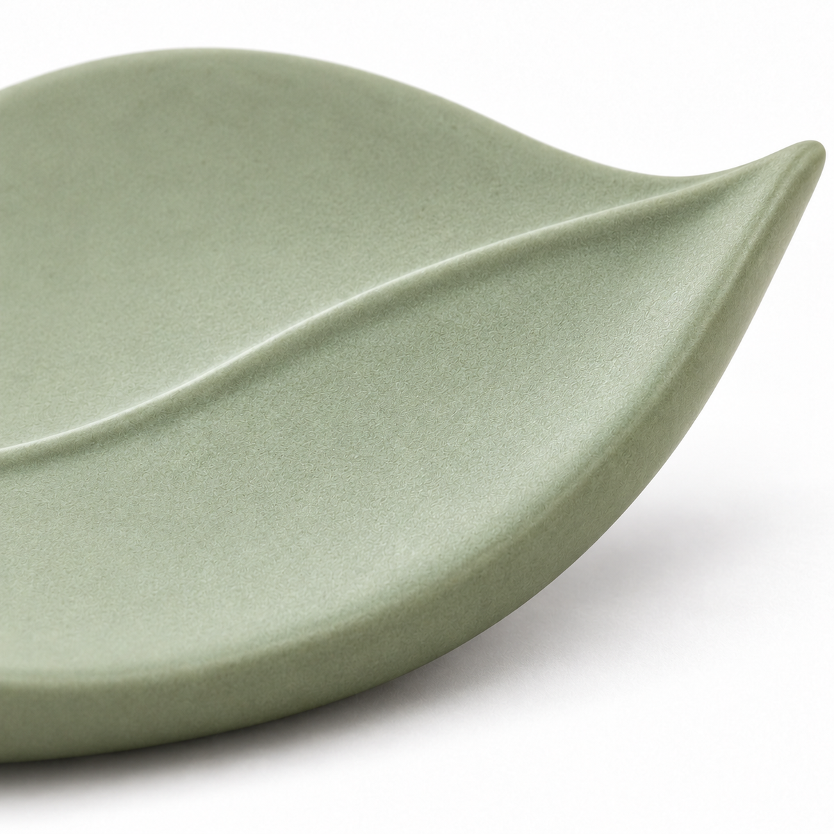 Oakmirao Sage Green Leaf-Shaped Decor Tray