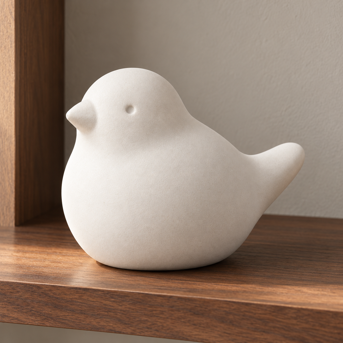 Oakmirao Warm White Bird Decor Sculpture