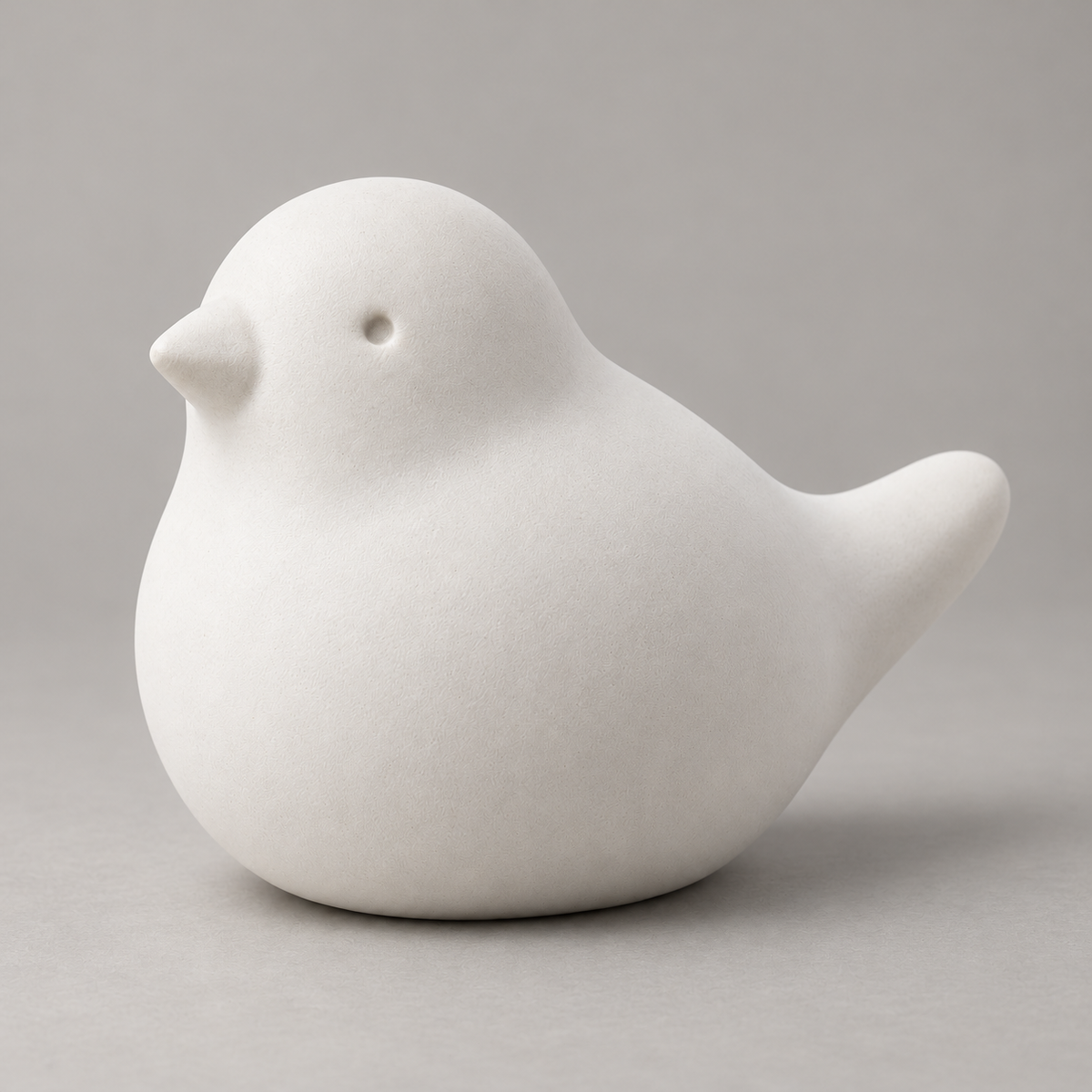 Oakmirao Warm White Bird Decor Sculpture
