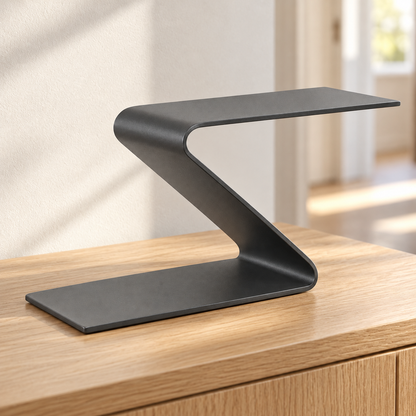 Oakmirao Matte Black Z-Shaped Display Stand