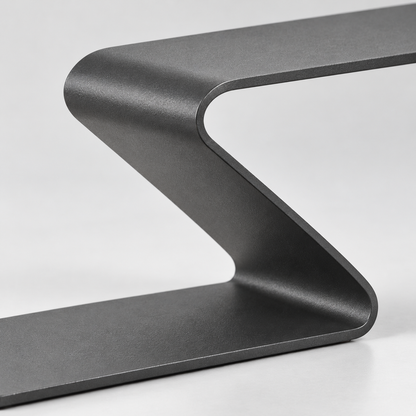 Oakmirao Matte Black Z-Shaped Display Stand